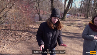 Русский пикапер заплатил деньги молодой девчонке за минет с продолжением
