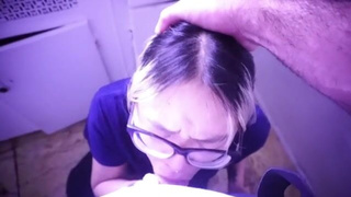 Gagging Facial Cumshot Cum Blowjob Asian GIF