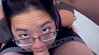 Deepthroat Blowjob Asian GIF