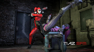 Harley Quinn and Widowmaker Cock and Ball Torture [tiaz-3dx]