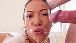 Deepthroat Asian GIF