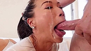 Deepthroat Asian GIF