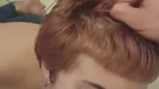 Redhead Face Fuck Deepthroat Big Dick Amateur GIF