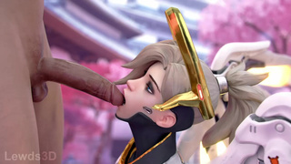 Mercy BJ animation - Lewds3D