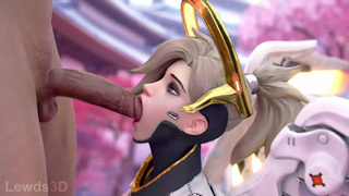 Mercy BJ animation - Lewds3D