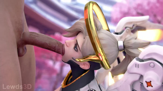 Mercy BJ animation - Lewds3D