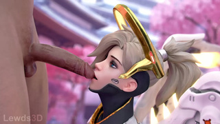 Mercy BJ animation - Lewds3D