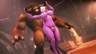 WARCRAFT - DRAENEI X TAUREN PORN FUCKING BIG DICK CARTOON POV