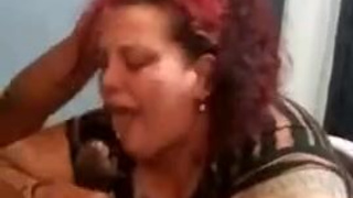 Gagging Deepthroat BBW BBC GIF