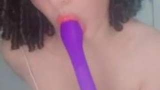 Sex Toy Petite Gagged Blowjob GIF