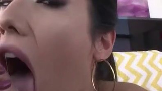Sucking Pretty Eva Lovia Deepthroat Blowjob Big Dick Babe GIF
