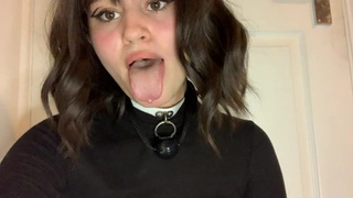 Spit Doll Ball Gagged BDSM GIF