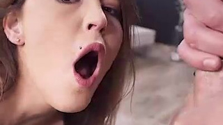 Skinny Sex Hardcore Deepthroat Brunette Blowjob Big Dick Anal GIF