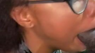 Public Ebony Couple Ebony Deepthroat Blowjob Amateur GIF