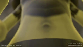 POV Oral Futanari Deepthroat Animation 3D GIF