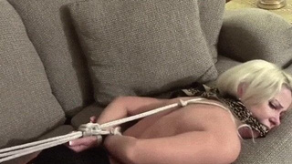 Tits Naked Gagged Bondage Blonde BDSM GIF