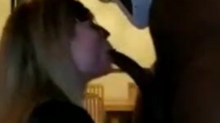 Passionate Deepthroat Couple Blonde BBC Amateur GIF