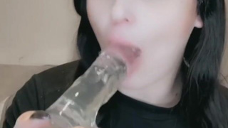 Dildo Deepthroat Blowjob GIF