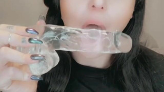 Dildo Deepthroat Blowjob GIF