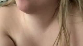 Sucking Gagging Dildo Choking Blowjob Blonde BDSM GIF