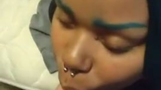 Interracial Goth Face Fuck Ebony Deepthroat Big Ass BWC Alt GIF