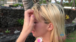 18 летняя сучка ебется на камеру во время отдыха на курорте