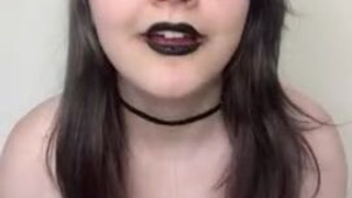 Goth Emo Ball Gagged GIF