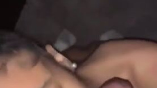 Ebony Deepthroat Blowjob GIF