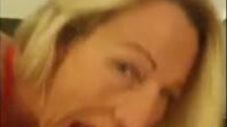 UK Step-Mom POV English Deepthroat British Blowjob Big Tits GIF