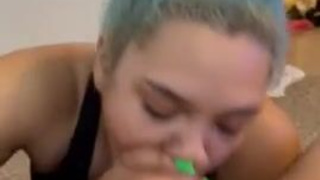 Gagging Deepthroat Celebrity Blowjob BBW BBC GIF