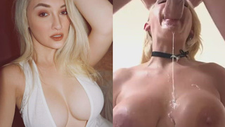 Spit Rough Deepthroat Blowjob BabeCock Anna Faith Carlson GIF