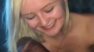 White Girl Deepthroat Blowjob Big Dick BBC GIF