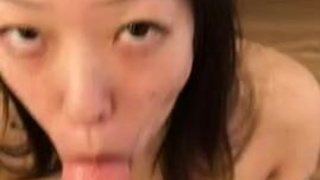 Sloppy Interracial Deepthroat Blowjob Babe Asian GIF