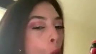 Teen Lips Girlfriend Deepthroat Brunette Blowjob BBC GIF